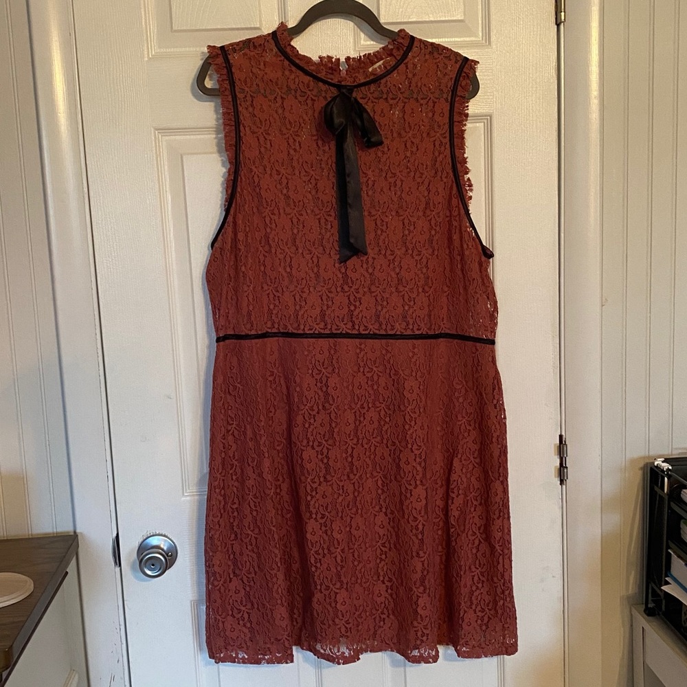 Sheer, lace dress